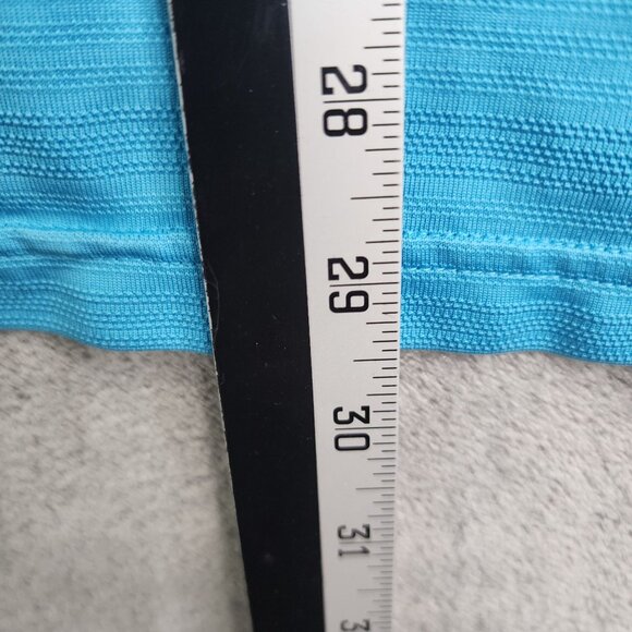 Mens Blue Adidas Polo Shirt 100% Polyester Short Sleeve Size XL - Picture 7 of 8